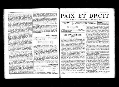 Paix et Droit.  (01/09/1929)